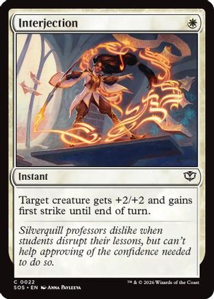 Interjection |  Foil (022) [Secrets of Strixhaven]