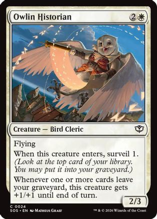 Owlin Historian |  Foil (024) [Secrets of Strixhaven]
