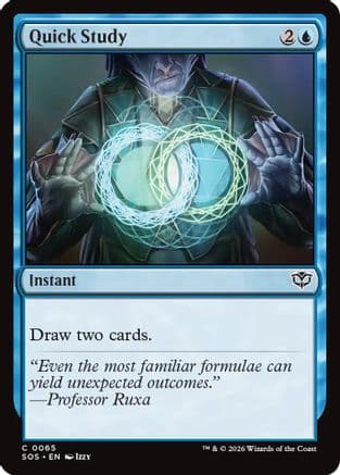 Quick Study |  Foil (065) [Secrets of Strixhaven]