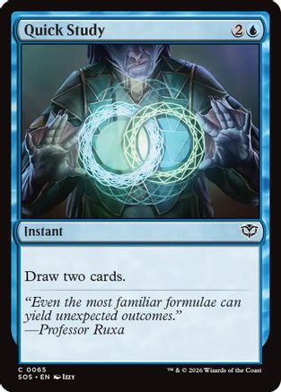 Quick Study |  Foil (065) [Secrets of Strixhaven]