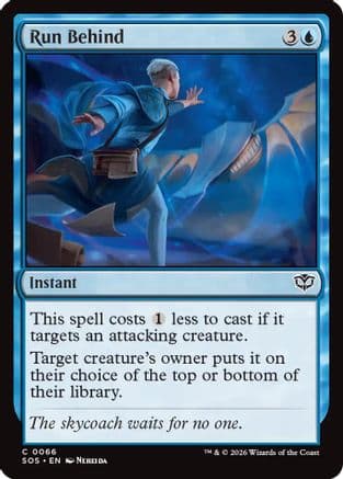 Run Behind |  Foil (066) [Secrets of Strixhaven]