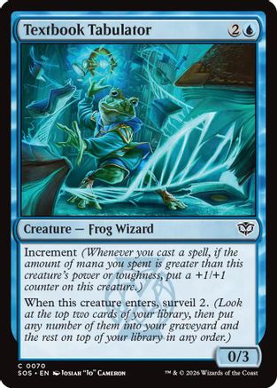 Textbook Tabulator |  Foil (070) [Secrets of Strixhaven]