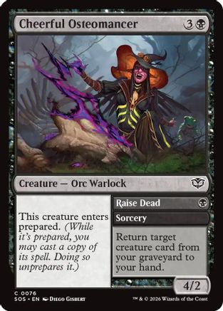 Cheerful Osteomancer |  Foil (076) [Secrets of Strixhaven]