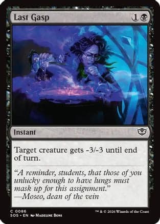 Last Gasp |  Foil (086) [Secrets of Strixhaven]