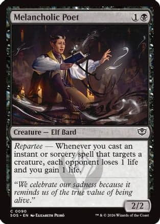Melancholic Poet |  Foil (090) [Secrets of Strixhaven]