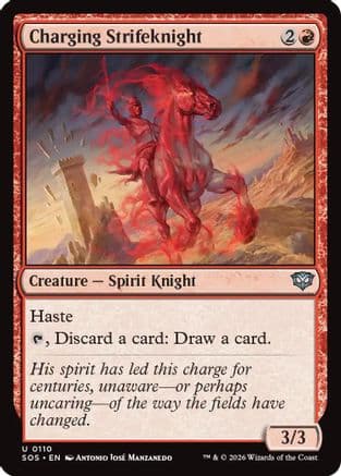 Charging Strikeknight |  Foil (110) [Secrets of Strixhaven]