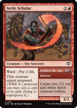 Strife Scholar |  Foil (131) [Secrets of Strixhaven]