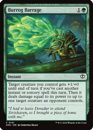 Burrog Barrage |  Foil (141) [Secrets of Strixhaven]