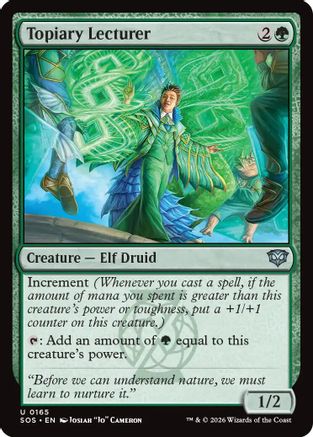 Topiary Lecturer |  Foil (165) [Secrets of Strixhaven]