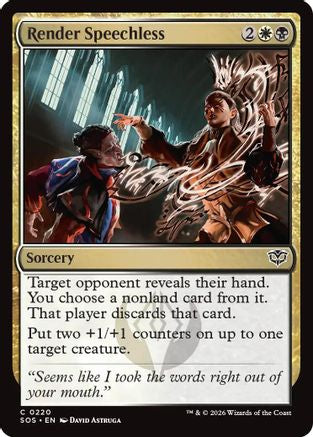 Render Speechless |  Foil (220) [Secrets of Strixhaven]