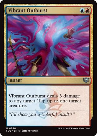 Vibrant Outburst |  Foil (240) [Secrets of Strixhaven]