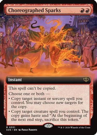 Choreographed Sparks (Extended Art) |  (331) [Secrets of Strixhaven]