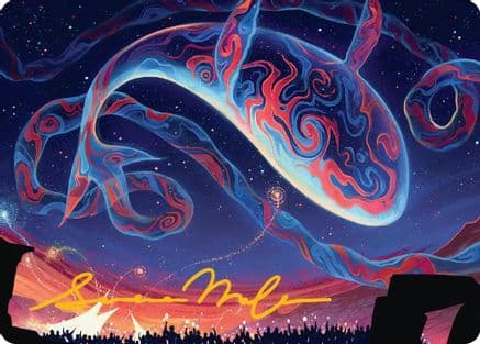 Spectacular Skywhale Art Card (Gold-Stamped Signature) |  (024) [Art Series: Secrets of Strixhaven]