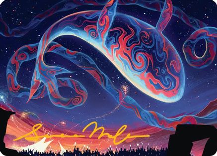 Spectacular Skywhale Art Card (Gold-Stamped Signature) |  (024) [Art Series: Secrets of Strixhaven]
