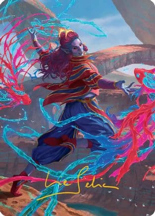 Rootha, Mastering the Moment Art Card (Gold-Stamped Signature) |  (034) [Art Series: Secrets of Strixhaven]