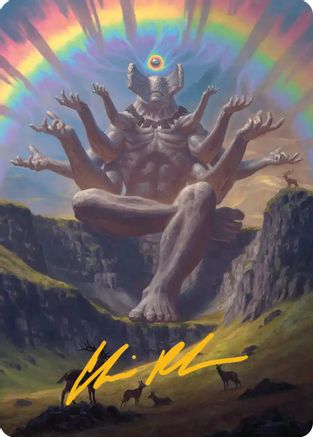 Transcendent Archaic Art Card (Gold-Stamped Signature) |  (001) [Art Series: Secrets of Strixhaven]