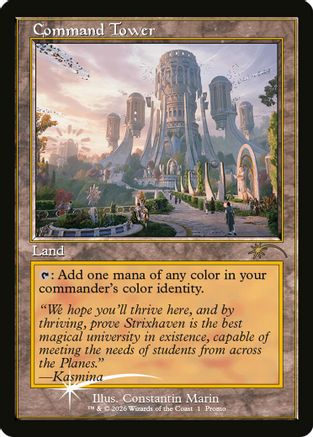 Command Tower (Strixhaven: Omens of Chaos) |  Foil (001) [Media Promos]