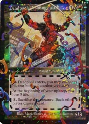 Deadpool, Trading Card (7129) (Pool Party Foil) |  Foil (7129) [Secret Lair Drop Series]