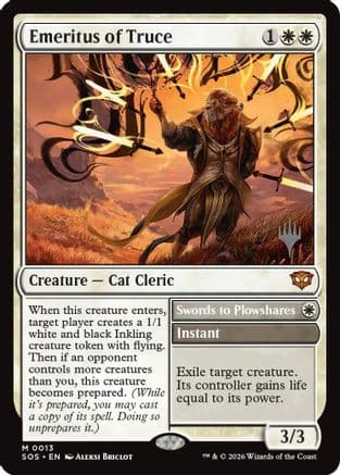 Emeritus of Truce |  (013) [Promo Pack: Secrets of Strixhaven]