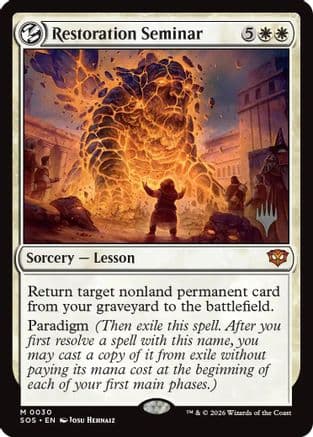 Restoration Seminar |  Foil (030) [Promo Pack: Secrets of Strixhaven]
