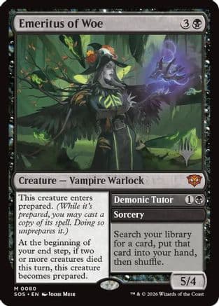 Emeritus of Woe |  (080) [Promo Pack: Secrets of Strixhaven]