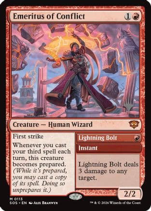 Emeritus of Conflict |  Foil (113) [Promo Pack: Secrets of Strixhaven]