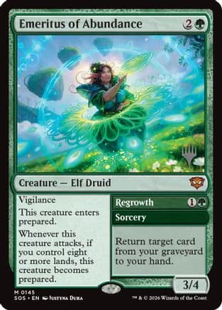 Emeritus of Abundance |  (145) [Promo Pack: Secrets of Strixhaven]