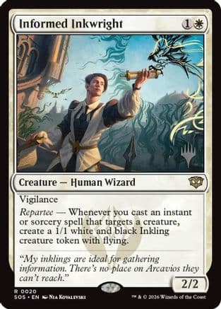 Informed Inkwright |  (020) [Promo Pack: Secrets of Strixhaven]
