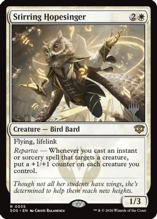 Stirring Hopesinger |  (035) [Promo Pack: Secrets of Strixhaven]