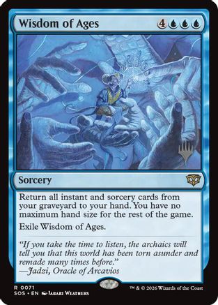Wisdom of Ages |  Foil (071) [Promo Pack: Secrets of Strixhaven]