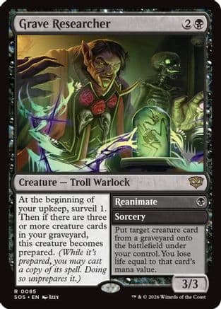 Grave Researcher |  (085) [Promo Pack: Secrets of Strixhaven]