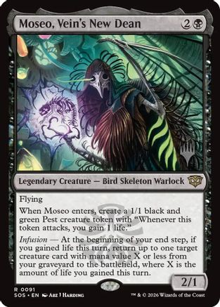 Moseo, Vein's New Dean |  Foil (091) [Promo Pack: Secrets of Strixhaven]