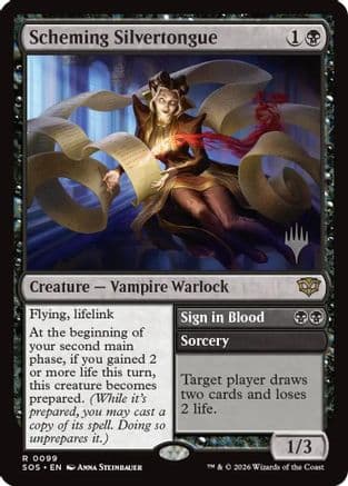Scheming Silvertongue |  Foil (099) [Promo Pack: Secrets of Strixhaven]