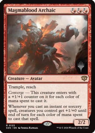 Magmablood Archaic |  Foil (123) [Promo Pack: Secrets of Strixhaven]