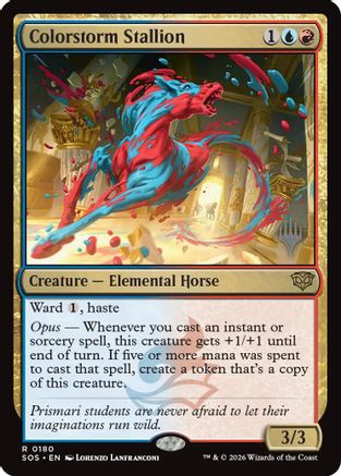 Colorstorm Stallion |  (180) [Promo Pack: Secrets of Strixhaven]
