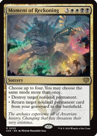 Moment of Reckoning |  Foil (205) [Promo Pack: Secrets of Strixhaven]