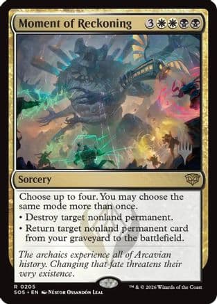 Moment of Reckoning |  Foil (205) [Promo Pack: Secrets of Strixhaven]