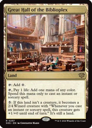 Great Hall of the Biblioplex |  Foil (257) [Promo Pack: Secrets of Strixhaven]