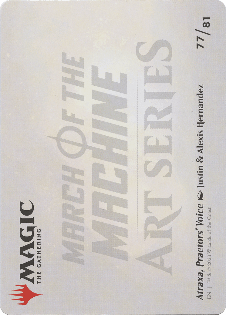 Atraxa, Praetors' Voice // Atraxa, Praetors' Voice (AMOM-077) - March of the Machine Art Series (Borderless) Foil