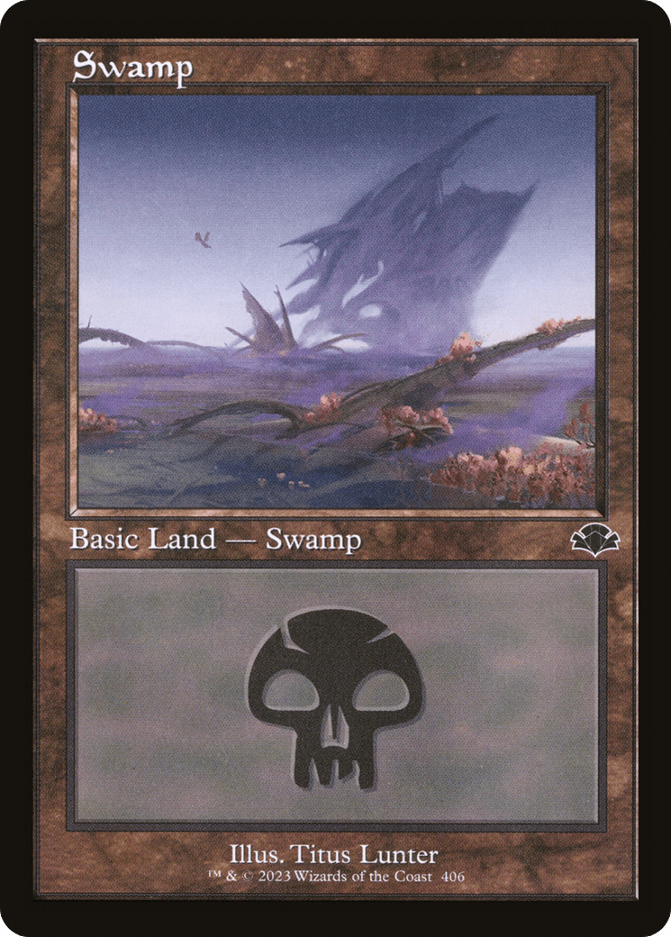 Swamp (406) (Retro) [Dominaria Remastered]