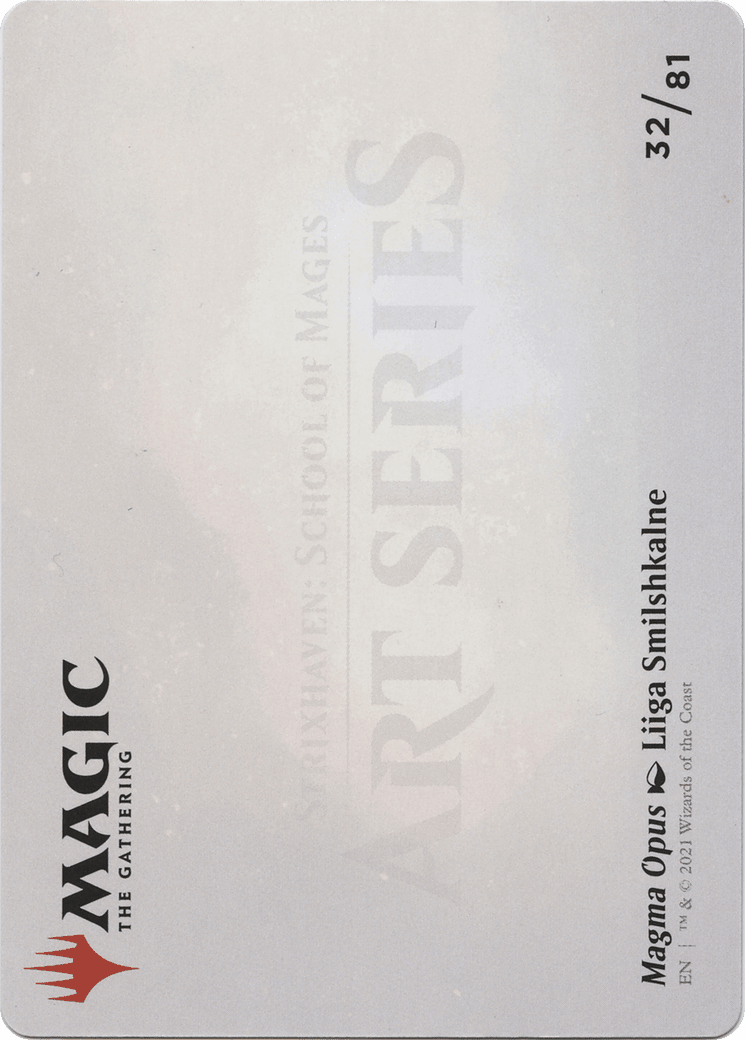 Magma Opus // Magma Opus (ASTX-032) - Strixhaven Art Series (Borderless) Foil