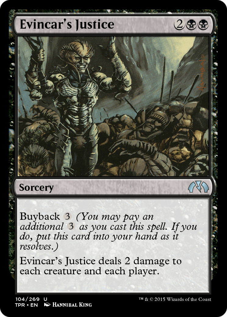 Evincar's Justice (TPR-104) - Tempest Remastered Foil