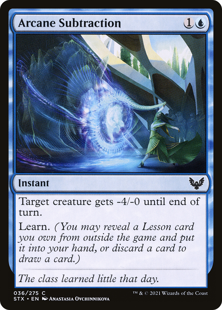 Arcane Subtraction [Strixhaven: School of Mages] Foil