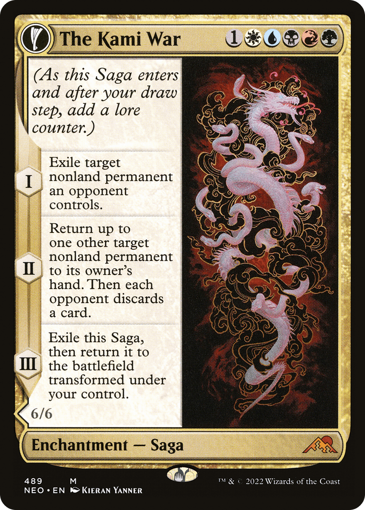 The Kami War // O-Kagachi Made Manifest (Extended Art) [Kamigawa: Neon Dynasty] Foil