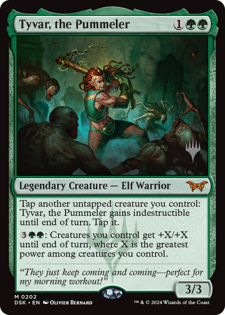 Tyvar, the Pummeler [Duskmourn: House of Horror Promos] Foil