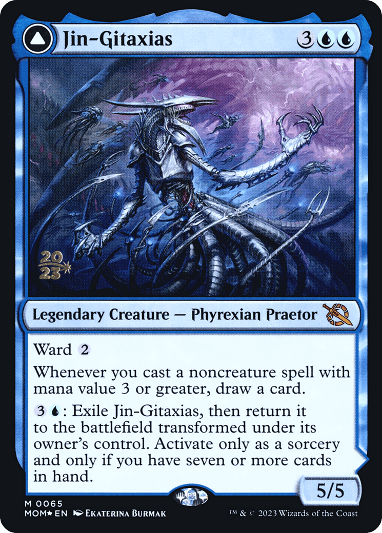 Jin-Gitaxias // The Great Synthesis [March of the Machine Prerelease Promos]