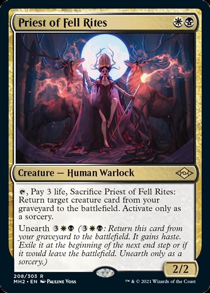 Priest of Fell Rites [Modern Horizons 2] Foil