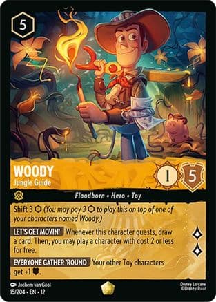 Woody - Jungle Guide | Cold Foil (15/204) [Wilds Unknown]