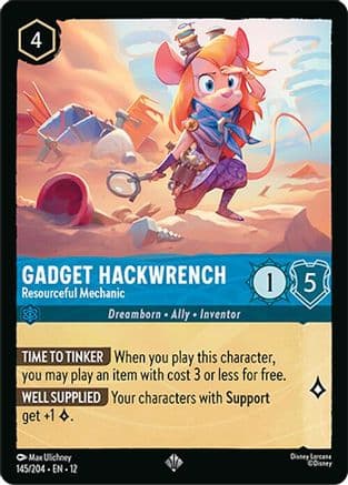 Gadget Hackwrench - Resourceful Mechanic | Cold Foil (145/204) [Wilds Unknown]