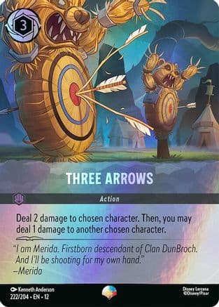 Three Arrows (Epic) | Holofoil (222/204) [Wilds Unknown]